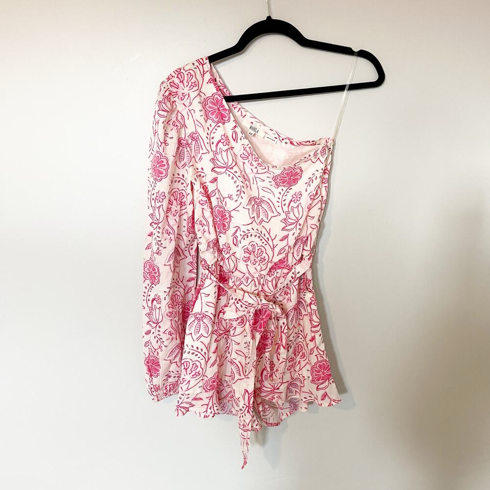 MAHILA bess one shoulder romper in pink women’s xs - Picture 3 of 11